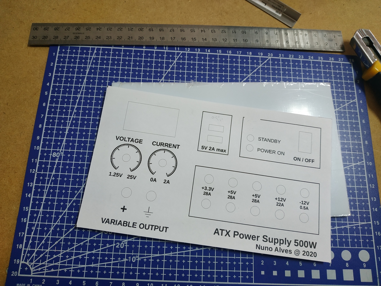 Front Panel acrylic